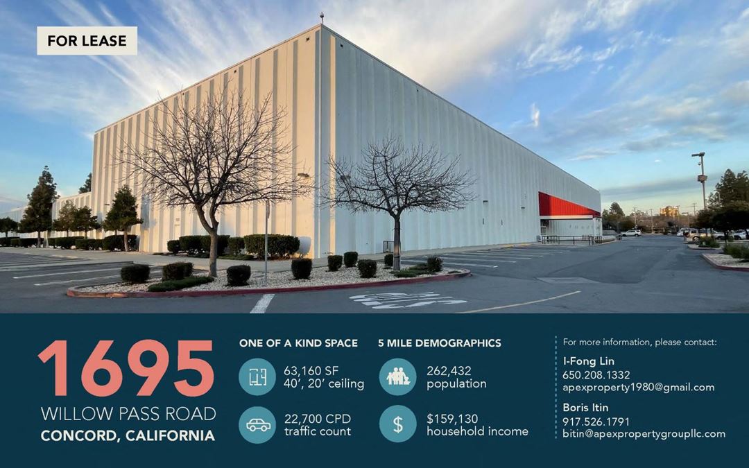 1695 Willow Pass Road Concord CA 1695 Willow Pass Road, Concord, CA